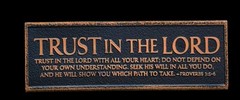 Handmade Trust In The Lord Plaque Mold For Resin