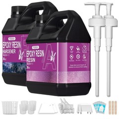72OZ Crystal Clear Epoxy Resin Kit – Bubble-Free, UV Resistant for Crafts