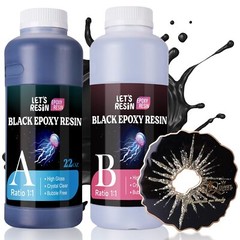 Black Resin Epoxy,44OZ Bubble Free & High-Gloss Epoxy Resin Kit,Self Leveling…