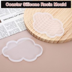 2 Pcs Cloud Medium Coaster Silicone Resin Mould, Tray Moulds for Resin Casting