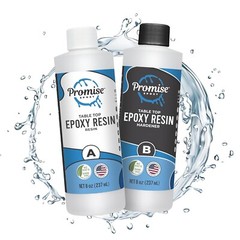 Easy 1:1 Mixing Epoxy Resin – Water-Resistant Crystal Finish for Tabletops