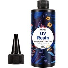 300g UV Resin Kit – Crystal Clear Hard Type Epoxy for Jewelry Crafting & DIY