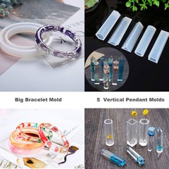 229pcs Resin Casting Silicone Molds Epoxy Spoon Kit Jewelry Making Pendant Craft