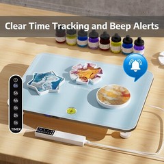 2-in-1 Resin Heating Mat & Leveling Table, Fast Curing Epoxy Molds, Resin Cur…