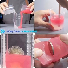 Silicone Mold Making Kit 20A – 38.8 Oz Translucent Liquid for Resin, Soap, Wax,