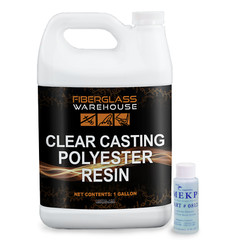 Polyester Clear Casting Resin w/Catalyst (Gallon)