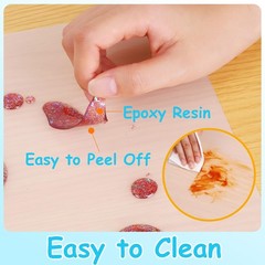 Large Clear Silicone Crafts Mats: Non-Slip Translucent Liner 15.7×23.6In (2 P…