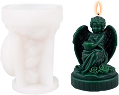 Baby Wing Angel Cylinder Molds Silicone Wave Spiral Candle Mold – Silicone Resin