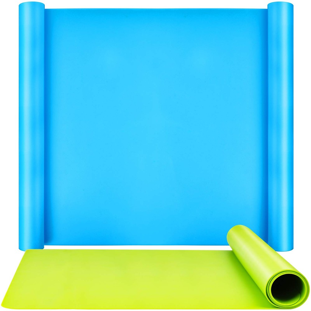 Silicone Mats for Crafts, 2 Pcs 23.4″x 19.5″ Large Silicone Mats for Resin Cl…