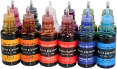 12 Colors Epoxy Resin Color Dye Colorant Liquid Epoxy Resin Pigment,10Ml Each,Tr