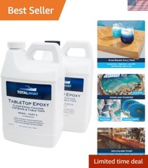 High Gloss Self-Leveling Epoxy Resin Kit – Ideal for Wood, Bar Tops & More