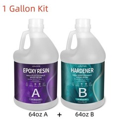 Crystal Clear Epoxy Resin – 1 Gallon Kit – for Jewelry DIY Art Crafts Tumbler