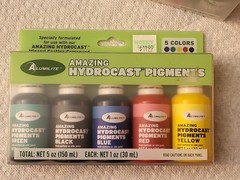 ALUMILITE Amazing HYDROCAST Pigments 5 Pk – 1 oz R Y B G Bl , Liquid Resin Dyes