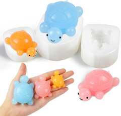 Turtle Taba Squishy Molds Kit- 3 Sizes (Large/Medium/Small) Turtle Molds for Mak
