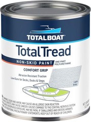 Marine-Grade TotalTread Non-Skid Paint – 32 Fl Oz Light Gray for Boating Safety