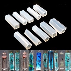 Resin Silicone Mold Square Cylinder Molds Craft Epoxy Mould Jewelry Making Kit