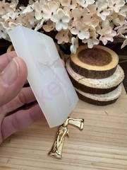 Jesus crucifix-cross pendant handmade silicone mold for crafts