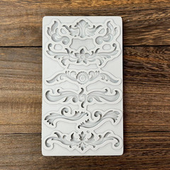 Redesign Home Decor Moulds，Style B，Baroque Curlicues Scroll Lace，Sculpted Decora