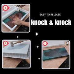 Large Epoxy Resin Mold Adjustable River Table 47×19.5x3in Plastic No-Seal