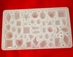 Lot of 6 Silicone Resin Mold Assorted Cute Tiny Gems Crafting DIY Each Sealed