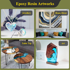 68OZ 3×UV Resistant Resin Kit,No Bubble & Crystal Clear Epoxy Resin for Coating,