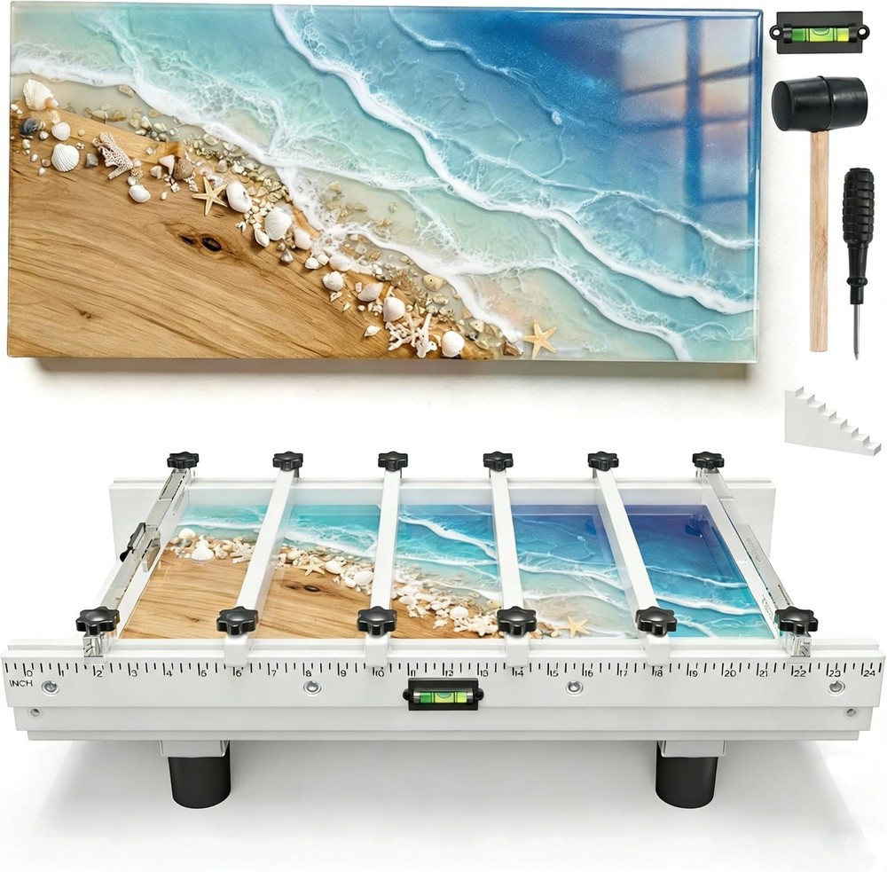 Epoxy Mold, Resiners River Table Epoxy Resin Mold with Adjustable Divider, 24×12