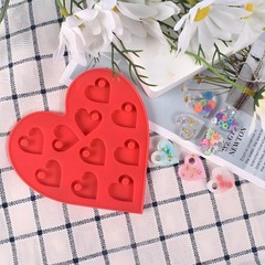 DIY Pendant Crystal Epoxy Resin Mold Heart Shaped Earrings Craft Making Tool