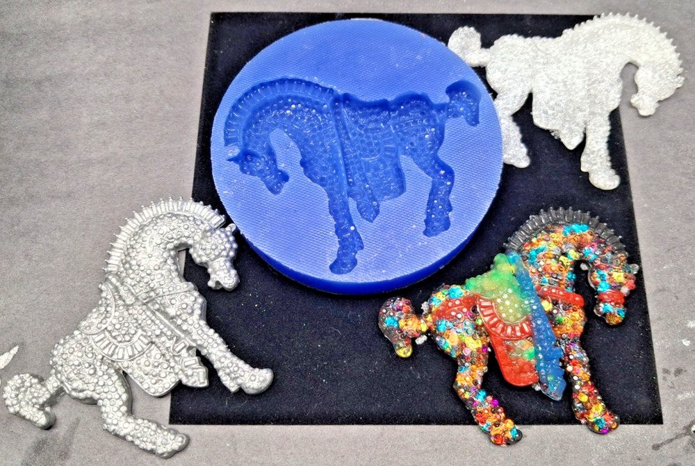 Handmade HORSE diamond pendant R-mold-MOLD ONLY-
