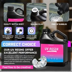 100/300/500/1000g UV Resin Hard High Gloss UV Cure Epoxy Resin Crystal Art DIY