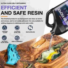 4X 1 Gallon Kit – Crystal Clear Tumbler Epoxy Resin – DIY Craft Painting Coating