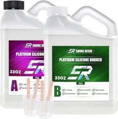 66 oz Platinum Cure Liquid Silicone Rubber 15A High Precision Silicone for Molds