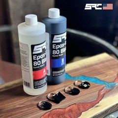 SPRESIN Black Epoxy Resin 32 oz High-Gloss Pure Black for Tabletops Art