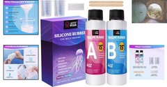 Translucent 8oz Silicone Mold Making Kit – High Flexibility & Easy Mixing