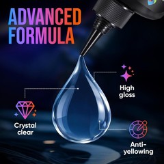 300G UV Resin Kit Hard Type Low Viscosity – Crystal Clear and No-Yellowing UV Re