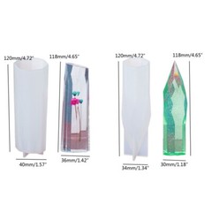 Large Crystal Tower Resin Molds 2 Sizes Crystal Point Silicone Molds for Resin