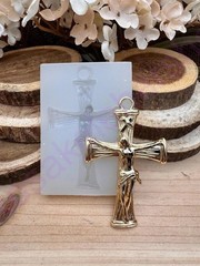 Jesus crucifix-cross pendant handmade silicone mold for crafts