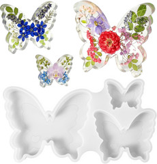 Butterfly Silicone Mold Set, Small Medium Large Butterfly Molds for Resin, Gypsu