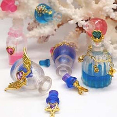 Small Bottle Container and Stopper UV Resin Epoxy Silicone Mold Jewelry Casting