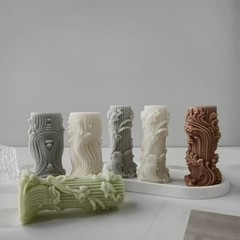 Unique Moulds Epoxy Resin Mold Silicone Ornament Moulds Cylinder Shaped