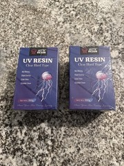 Lot Of 2 LET’S RESIN UV Resin, 300g Crystal Clear Hard Type Exp 03/27 Brand NEW