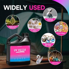 100/300/500/1000g UV Resin Hard High Gloss UV Cure Epoxy Resin Crystal Art DIY