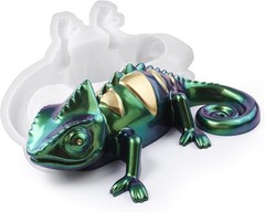 Lizard Animal Cylinder Candle & Resin Mold – Resin Casting Silicone Molds for…