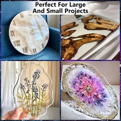 Resin Casting Kit 64OZ Clear Epoxy with Mixing Accessories for Creative Projects
