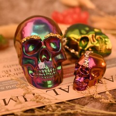 Actvty Skull Resin Mold, Set of Large, Medium, Small Silicone Transparent