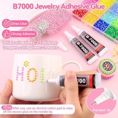 30000 Pcs Multicolor Resin Rhinestones Kit – 3mm & 4mm Flatback Gems + B7000 Glu