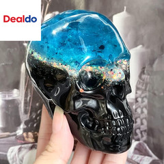 3D Skull Silicone Resin Mold Set Large Medium Small Clear Casting Molds