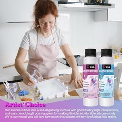 Silicone Mold Making Kit Liquid Rubber Clear Mold Maker For Resin Resin Molds