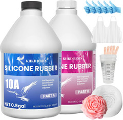 Translucent Silicone Mold Making Kit – 1 Gallon, 1:1 Mix, Fast Cure