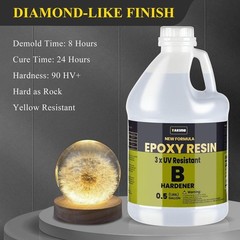 Epoxy Resin Kit UV Resistant Crystal Clear Liquid Glass Molds Coasters Jewelry