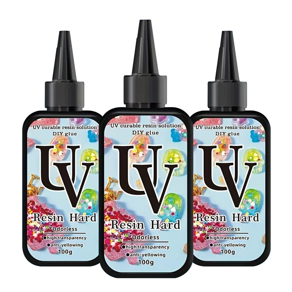 300g Upgraded Formula Crystal Clear Hard UV Resin Ultraviolet Fast transpancy